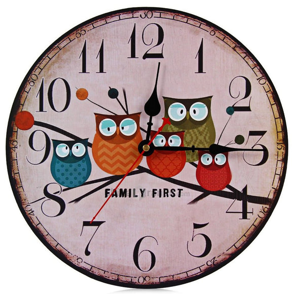 Modern Design Wooden Wall Clock